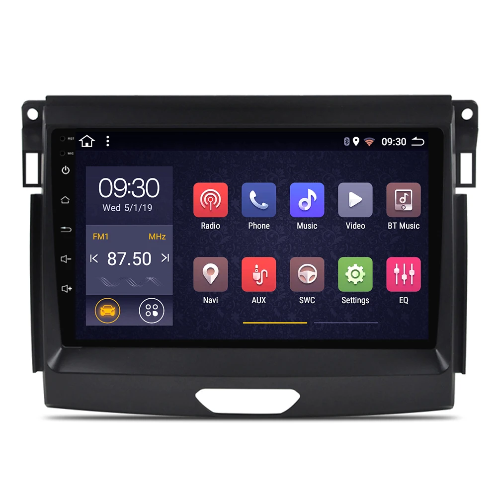 4Core 2G 32G Автомагнитола для Ford Ranger Android8.1 9 дюймов dvd-плеер gps Мультимедийная система аудио стерео Carplay wifi FM SWC - Цвет: 4Core 2G 32G