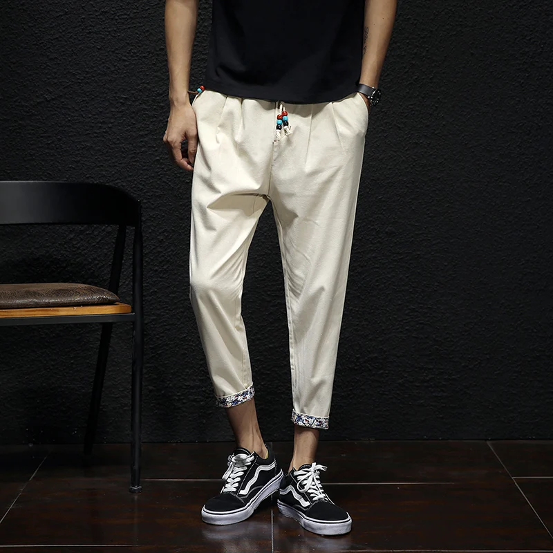 Shun princes Store2019, новая мода, микро-эластичные мужские повседневные штаны, европейский размер, Мужские штаны для бега, штаны для отдыха, уличная одежда для мужчин, 5XL
