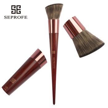 

Only Squirrel Hair Red Mango Comb Slant Powder Base Liquid Neat Facial Tool Makeup Brush