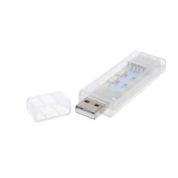 

1PC Mini USB Led Night Light Camping Lamp Double Sided 12 leds USB Reading light