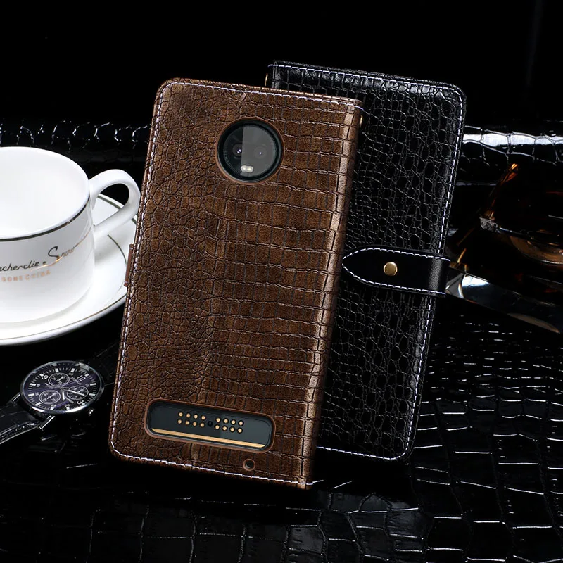 iTien Luxury Retro Leather For Motorola Moto Z2 Play Protect Premium TPU Silicone Case Cover Etui Wallet Z3 | Мобильные телефоны и