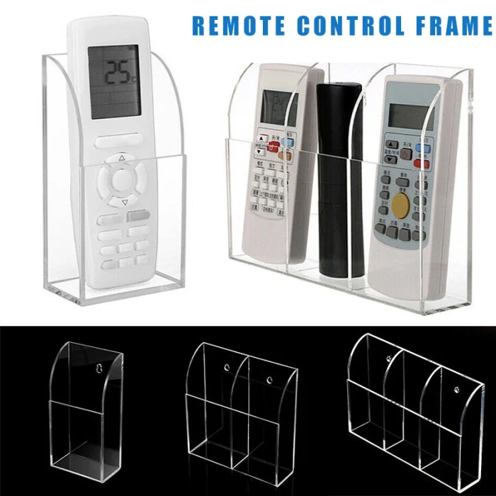Новые акриловое ТВ кондиционер пульт дистанционного управления держатель 1-3 Чехол настенный ящик для хранения для дома XSD88