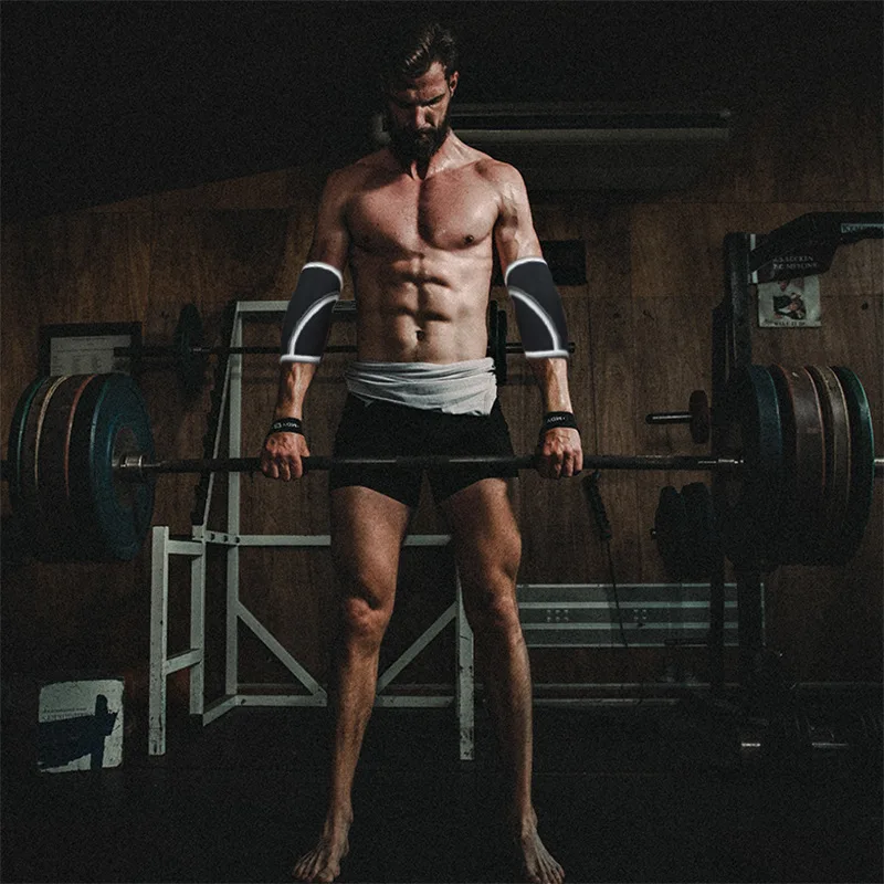 7 мм втулки локтя неопрена Тяжелая атлетика налокотник протектор пауэрлифтинга