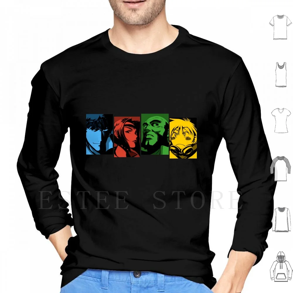 Cowboy Bebop Felpe Con Cappuccio Manica Lunga Cowboy Bebop Cowboy Bebop Manga Cowboy Bebop Anime Cowboy Bebop Space Cowboy Bebop