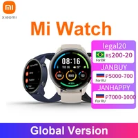 Globale Version Xiaomi Mi Uhr GPS GLONASS Blut Sauerstoff Bluetooth 5,0 Heart Rate Monitor 5ATM Wasserdichte Mi Sport Smartwatch