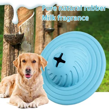 

Pet Biting Flying Disk Multifunction Leaking Device Dog Chew Toys Non-Toxic For Small Medium Large Dog Leaking Device Toys