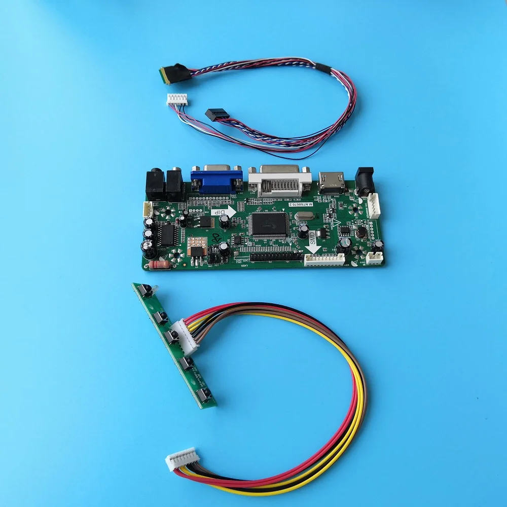 Контроллер драйвер платы Аудио ЖК-комплект DIY карты для 40pin LP156WF4-SLB7 1920X1080 15," экран DVI светодиодный HDMI VGA M. NT68676