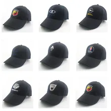 Унисекс хлопковая бейсболка с логотипом автомобиля для Audi Volvo Rada Toyota Renault бейсболка s Регулируемая Кепка