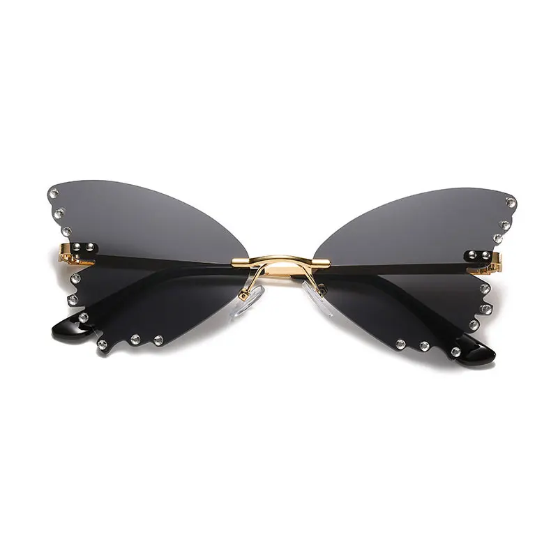 2022 New Arrival Fashion Brand Vintage Sunglasses Women Metal Frame Butterfly Sun Glasses For Female Shades Eyewear UV400 purple sunglasses