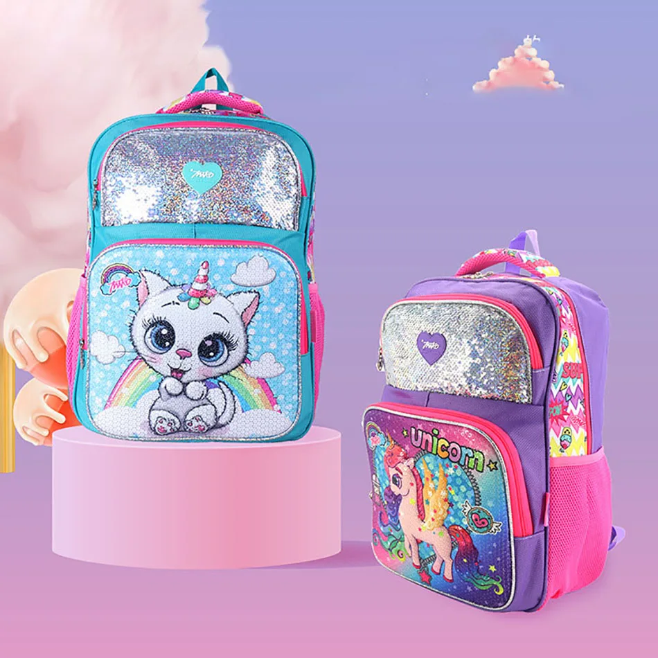 Mochila de unicornio con lentejuelas para mochila de gran capacidad con dibujo de sirena, mochila ligera para los hombros, mochilas escolares de - AliExpress Madre y niños