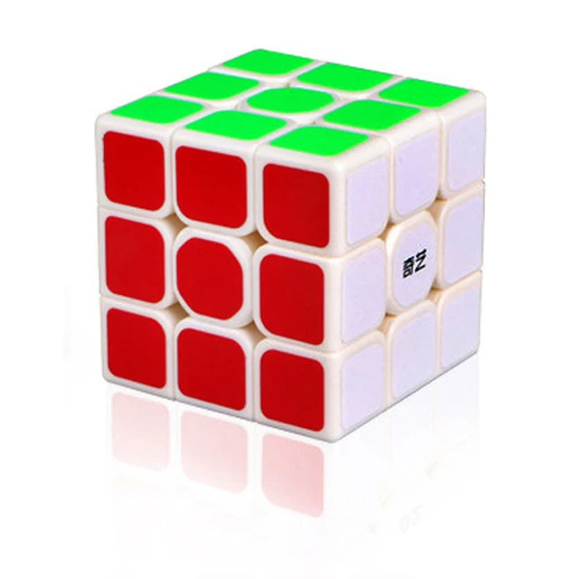 3*3 QIYI Cube Cube Children Professional Magic High Quality Rotation Cubos Magicos Dice Home Toys Cube Kostka Kids Moyu Meilong white