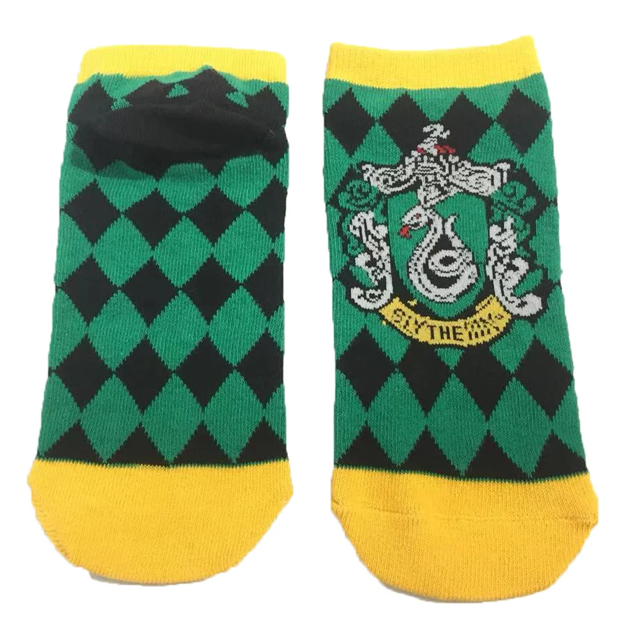House of Slytherin Gryffindor короткие носки до лодыжки с логотипом змеи льва 5 видов стилей