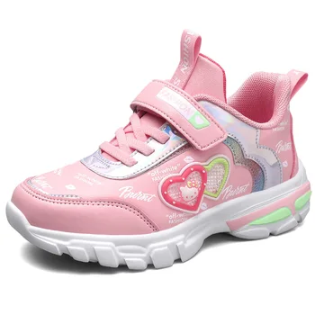 

Size 27-38 Children Anti-slippery Sneakers Kids Lightweight Wear-resistant Shoes Girls Hook Loop Casual Shoes with Waterproof