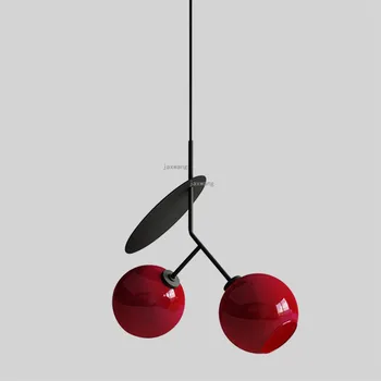 

Modern Decor LED Creative Pendant Lights Glass Cherry Light Fixture Personality Dining Room Pendant Lamp Bedroom Lighting Luster