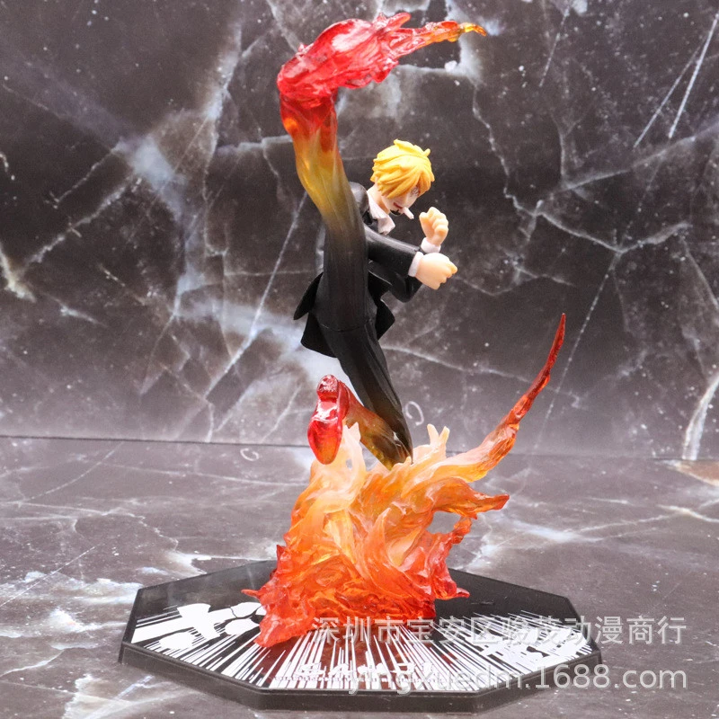 Op Sanji Action Figure Mode Anime Vinsmoke Sanji Figurine Black Leg Diable Jambe Fire Battle Version Toys Doll 16cm Action Figures Aliexpress