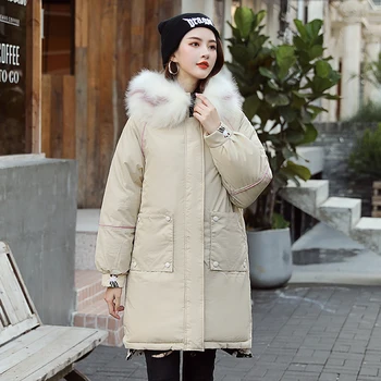 

Women's Winter Coat Both Side Wear Autumn Jacket Women long Overcoat Down Parka Female Jacket Casual Hooded Ladies Coat