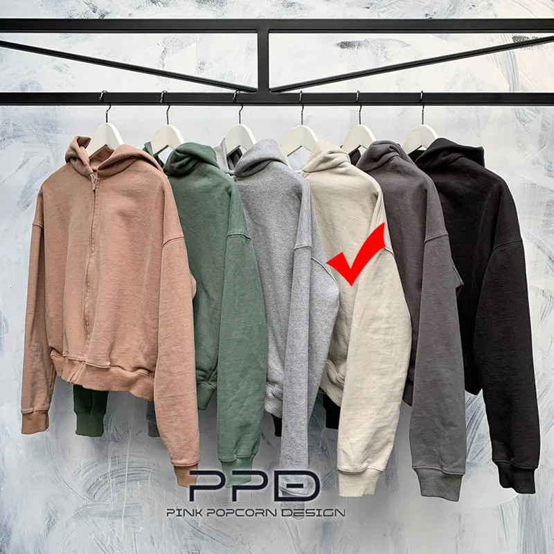Color-4 Тонкий рукав короткий рукав тяжелый промытый толстый земной Кардиган Толстовка Куртка - Цвет: Color-4