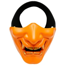 8 Colors Cycling Mask CS Game Hunt Party Hannya Halloween Masks Paintball Prop Mask Cosplay Mask Goggles Tactic Airsoft Mask