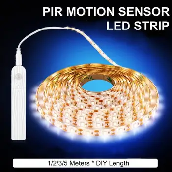 

LED Strip Waterproof Flexible 1M 2M 3Meter Battery Powered with Auto & Manual 2 Switch Mode for Bedroom Kitchen Cabinet Closet