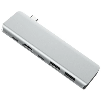 

Type-C To HDMI 4K USB 3.0 PD Charge Port Type C Multiport Adapter​ USB Hub 5In1 USB C Hubs 5Gbps Type-C Hub