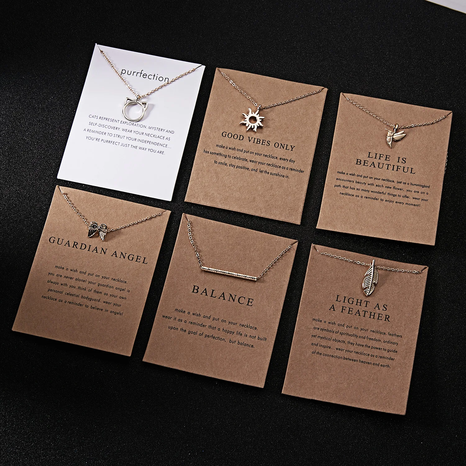Модные золотые цвет Good Vibes Only Солнце ожерелья и кулоны из нержавеющей стали для Для женщин ювелирные изделия