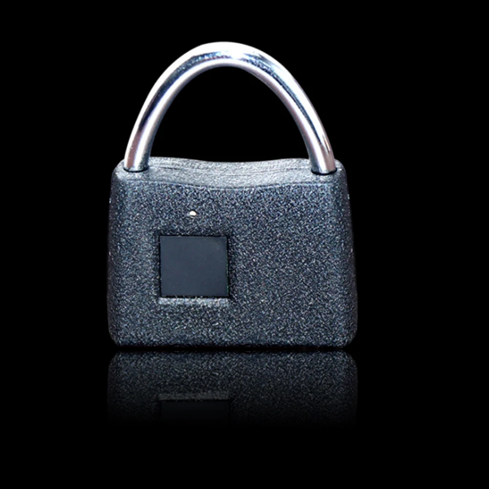 Черный Электрический умный USB Перезаряжаемый Быстрый разблокировочный Противоугонный мини-замок из цинкового сплава для дома без ключа с отпечатком пальца защитный дверной замок - Цвет: Черный