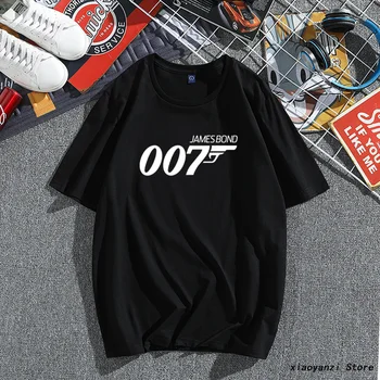 

Movie Film James Bond 007 Design Funny T Shirt for Men and Women,Unisex Breathable Graphic Premium T-Shirt couples Streewear