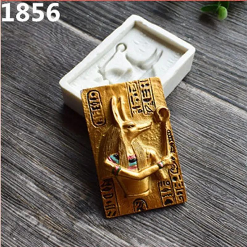 

JAVRICK Egyptian Pharaoh Resin Mold Silicone Fondant Cake Decor Polymer Clay Resin Mold