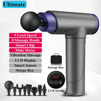 

TheShy LCD Display Massage Gun Vibration Mute Massage Body Muscle Relaxation Slimming Shaping Massager with Box Home Office