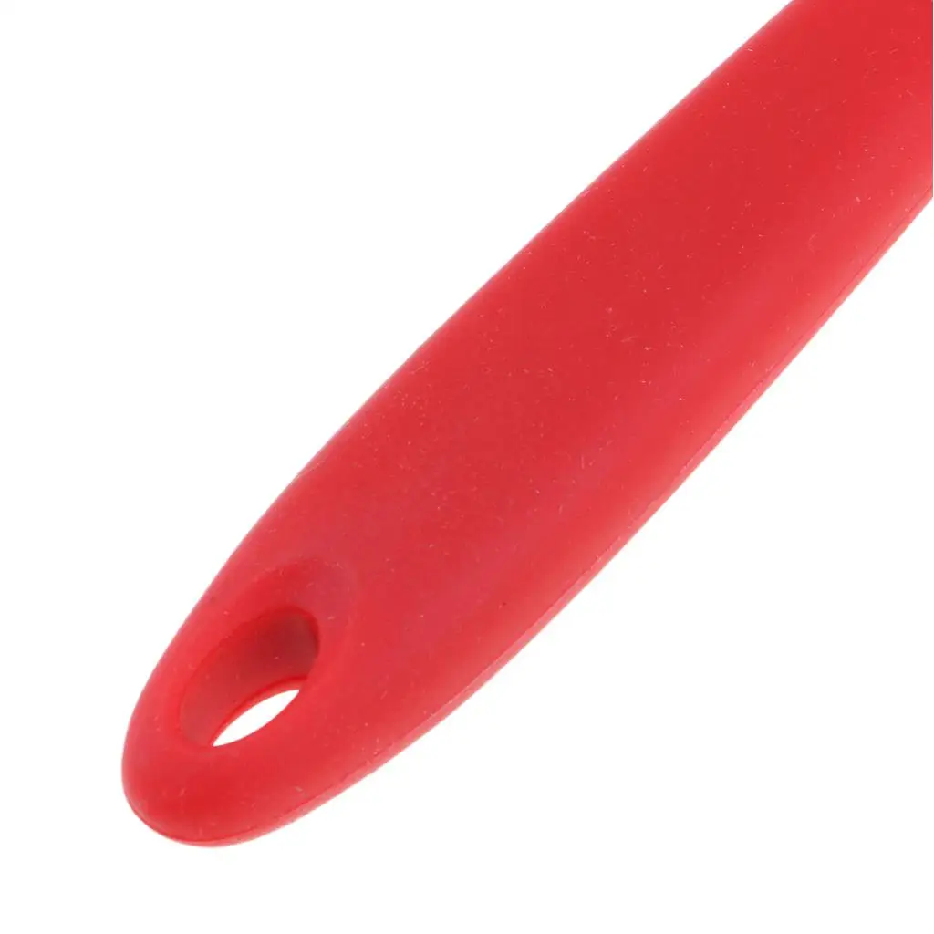 Long Handle Silicon Spatula for Flipping Egg Burger Crepe, Non-stick and High Temperature Resistant