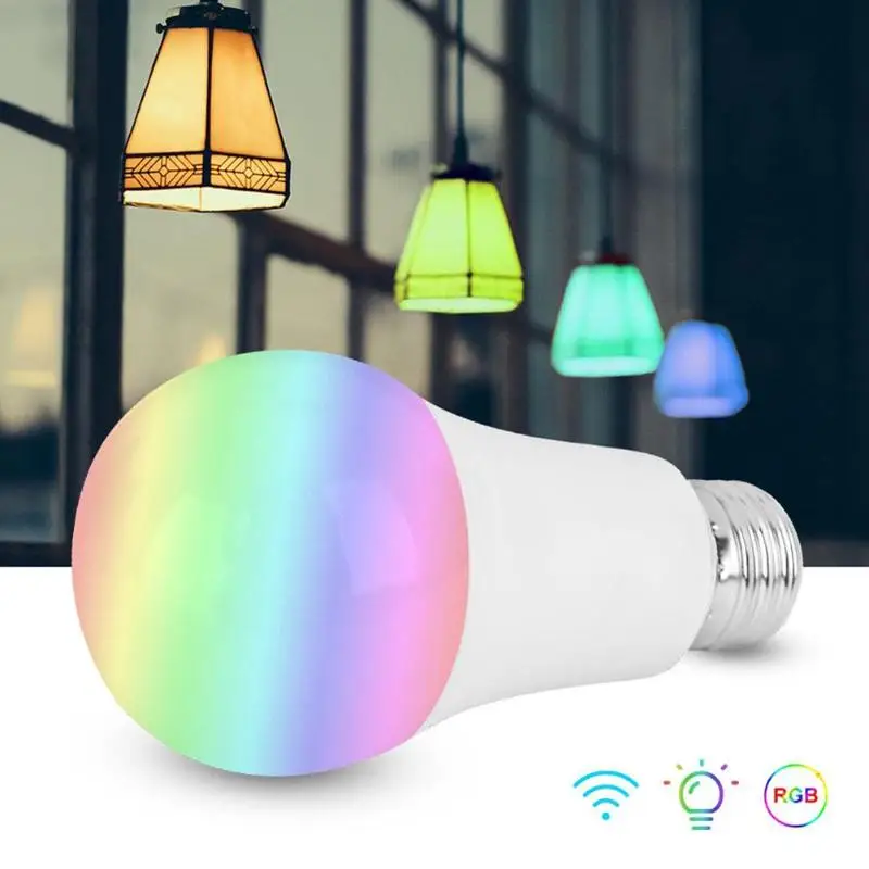 Светодиодный волшебный умный светильник лампочки E27 85-265 в RGB Bluetooth Wi-Fi подключение