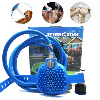 

Pet bathing sprayer Massager Dog Cat Shower Head Handheld Design Washing cleaning Pets Bath Brush Tool