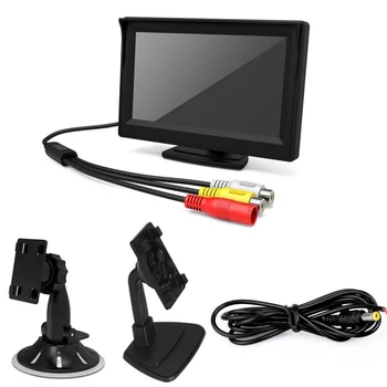 

Universal 5 Inches Big-screen Display Car Rear View Camera Night Vision Backup Camera FM