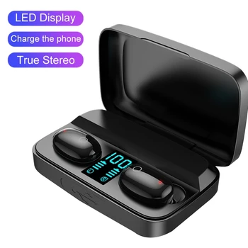 

TWS Bluetooth Press Headphone In-Ear HiFi Surround Stereo 5.0 with Digital Display Wireless Wireless Earbuds