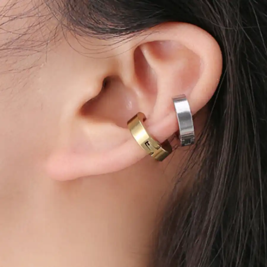 Starose 2pcs Rock Round Rose Gold Color Helix Piercing Daith Earrings Nose Ring Daith Tragus Piercing Ear Piercing Buckle Unisex Body Jewelry Aliexpress