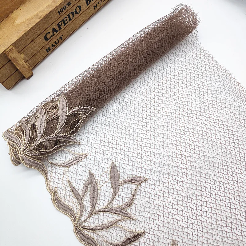 Fabric width 19cm Новинка, высокое качество, 1 ярд, вышивка, кружевная ткань, отделка, материал, сделай сам, рукоделие и шитье, кружевная ткань для одежды, доступны несколько стилей - Цвет: Fabric width 19cm