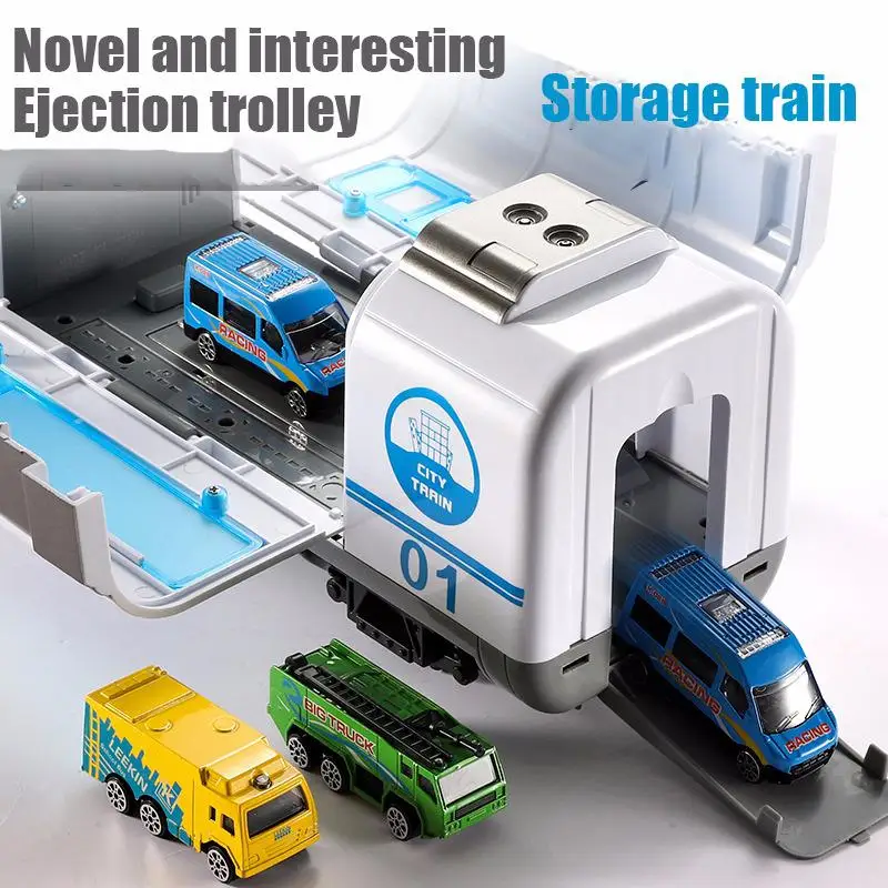 High Speed Railway Train For Children's Toys Model Alloy Car Early Childhood Education Music With Lights Toy Collection gift