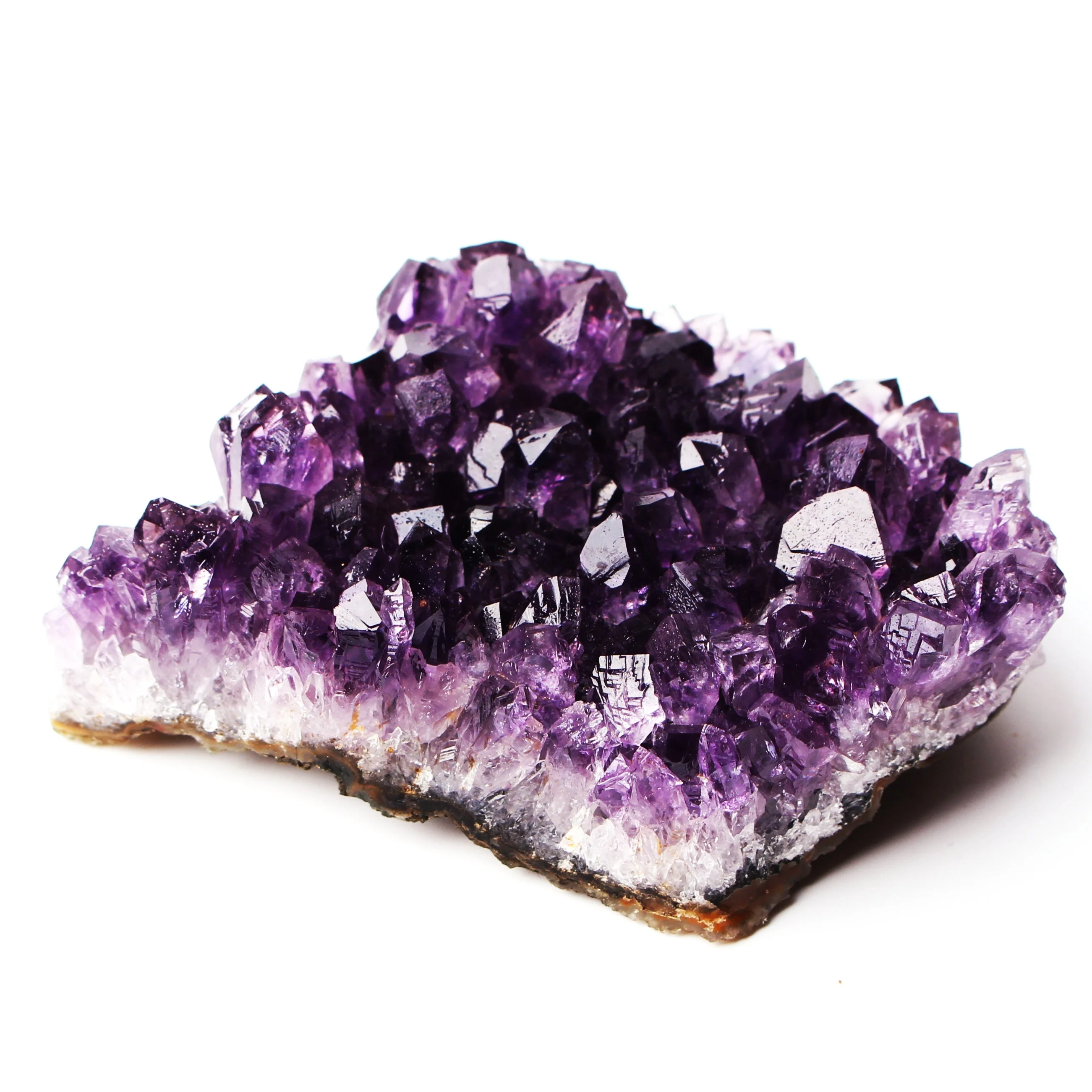Natural Raw Amethyst Quartz Geode Druzy Crystal Cluster Healing Specimen Decor B 