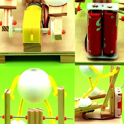 Kit de machine elliptique en bois à assembler, jouet scientifique stepper en bois, aide à l'enseignement des sciences, créativité créative, cadeaux pour enfants 