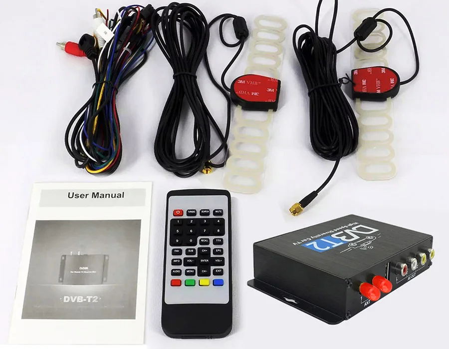 Цифровой ТВ ресивер Allways DVB T/Car два тюнера и две антенны USB / HDMI HD тюнер Mpeg4