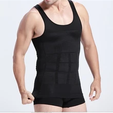 Мужской компрессионный Быстросохнущий жилет-майка без рукавов с высоким эластичным корсетом облегающий жилет спортивные майки для спортзала мужские топы