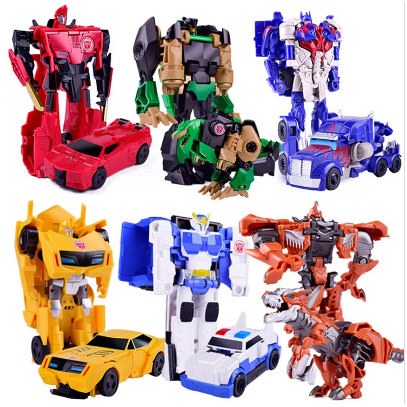 

Transformation Robot Car Action Figures Toy Plastic Mini Deformation Vehicle Education Toy For Children Xmas Gift Kids Boys Toys