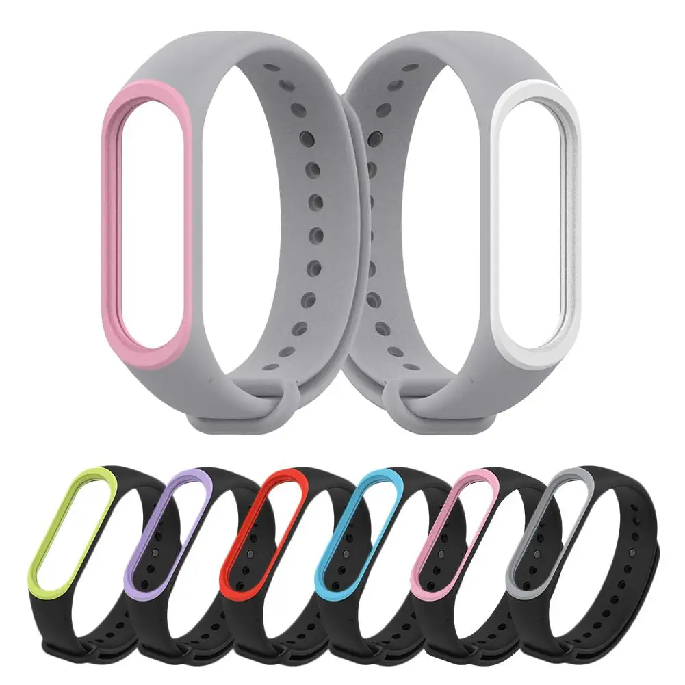 

210mm Silicone Replacement Strap Wristband Watch Band For Mi Band 3 4 Smart Bracelet For Work Travel Sprot Outdoor