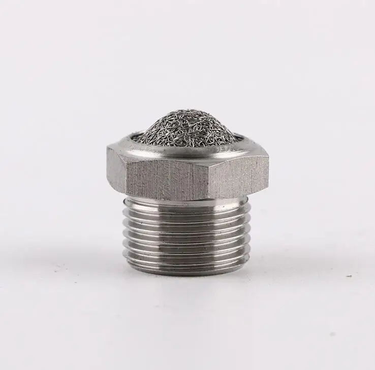 Пневматический M5 M6 1/" 1/4" 3/" 1/2" 3/" BSP из нержавеющей стали 304 воздушный компрессор глушитель