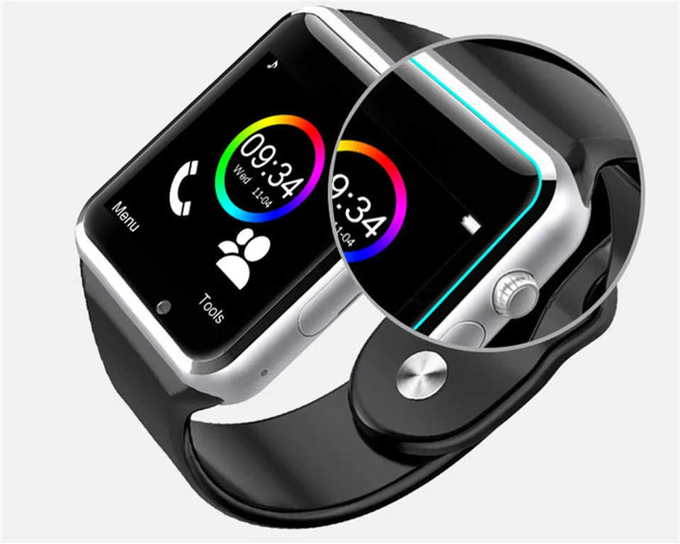 A1 Смарт часы спортивные наручные часы Поддержка 2G SIM TF камера Smartwatch для телефона Android PK GT08 DZ09 iwo 8 Y1 умная электроника