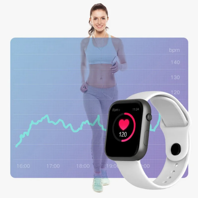 Спортивные Смарт-часы для IOS Android сердечного ритма кровяного давления фитнес-браслет Bluetooth SmartBand с Шагомер сна 5VV