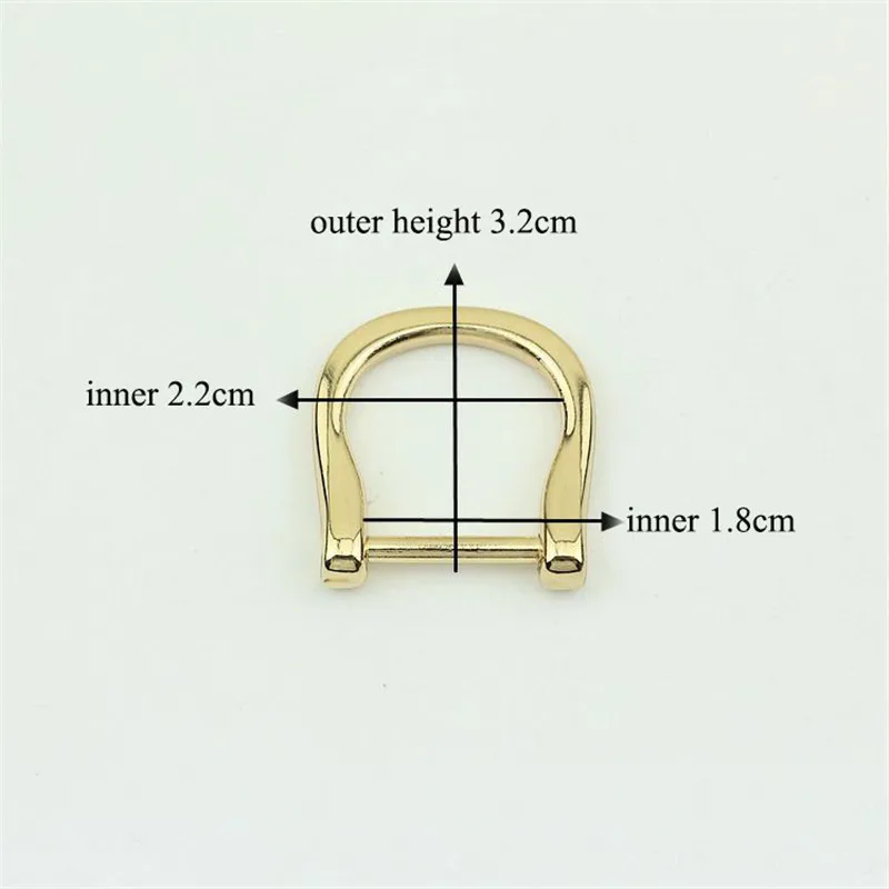 30Pcs 18mm Detachable Screws O Dee Ring Buckles for Bag Belt Clasp Handbag Shoulder Strap Clip DIY Leather Crafts Dee Hanger