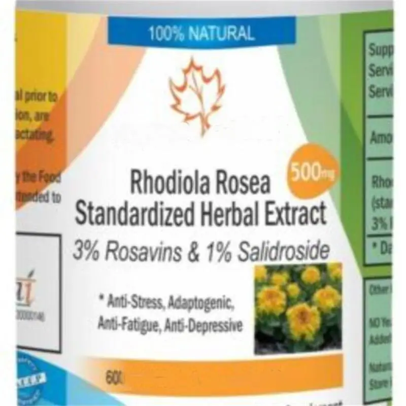 

120pcs/240pcs Rhodiola Rosea Root Extract 3% Rosavins 1% Salidroside Boosts Energy