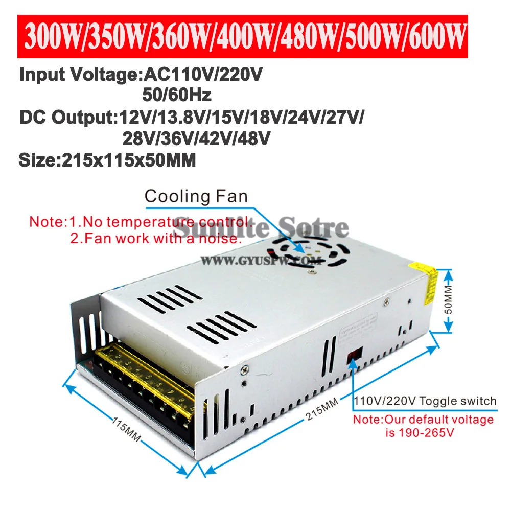 12V-48V 300W-600W