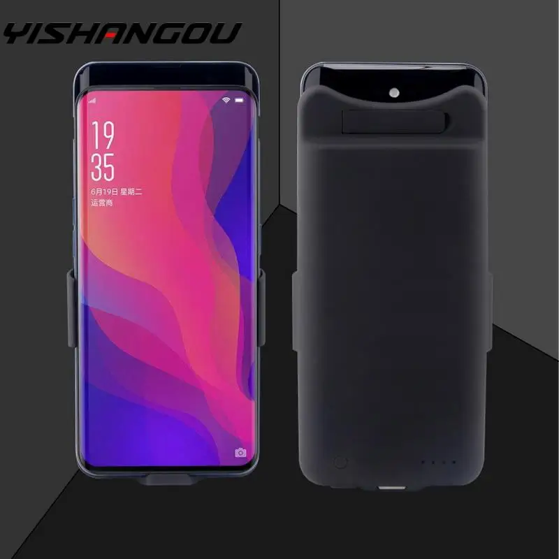 

YISHANGOU Battery Charger Case For Oppo Find X 6500mAh Charging Powerbank Case For OPPO Find X Battery Case
